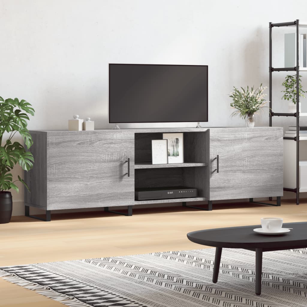 TV-Schrank Grau Sonoma 150x30x50 cm Holzwerkstoff