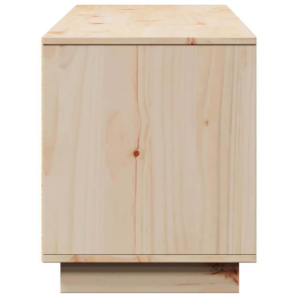 TV-Schrank 156x37x45 cm Massivholz Kiefer