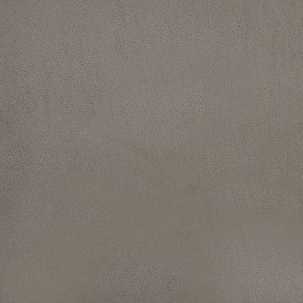 2-Sitzer-Sofa mit Kissen Hellgrau 140 cm Samt
