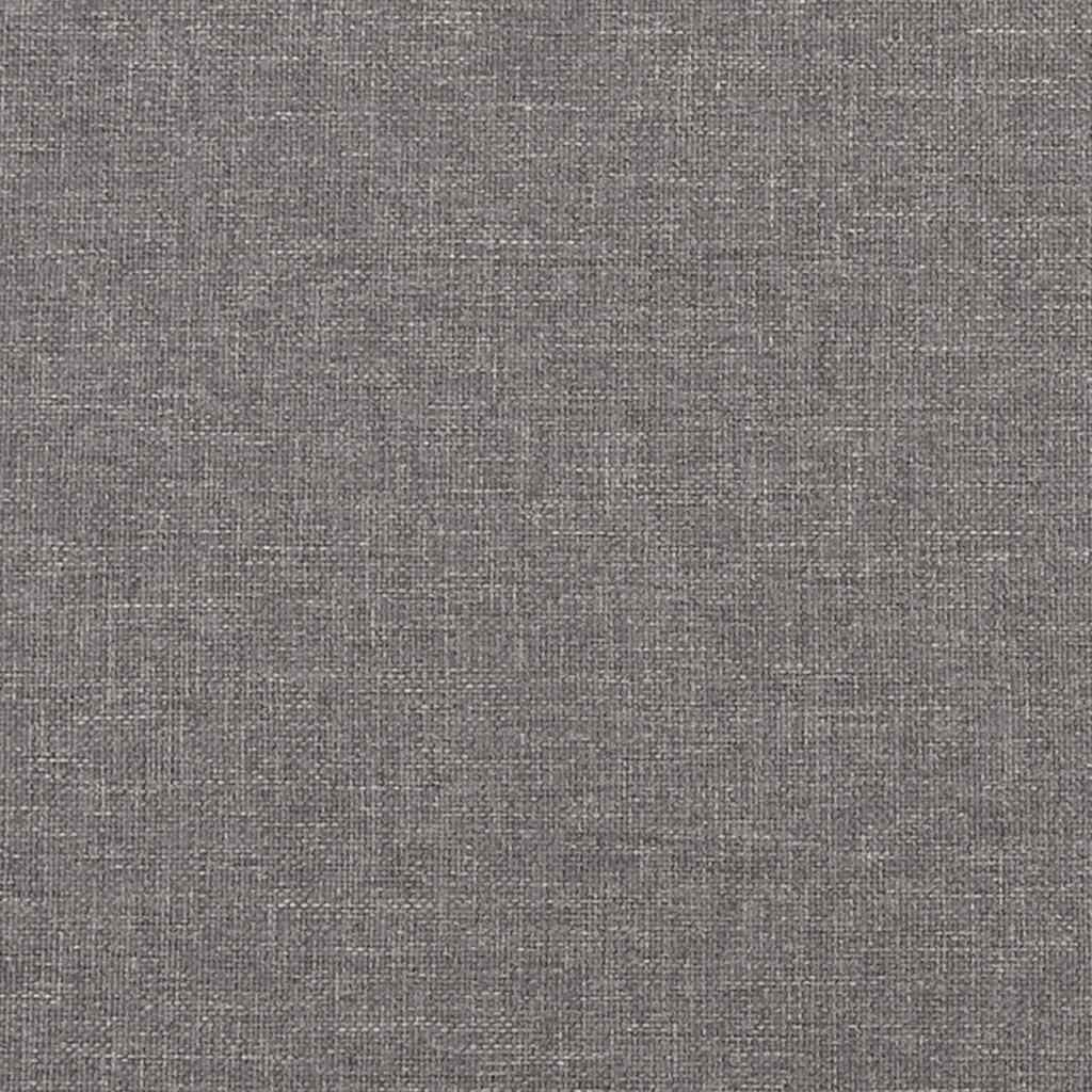 3-Sitzer-Sofa mit Hocker Hellgrau 180 cm Stoff