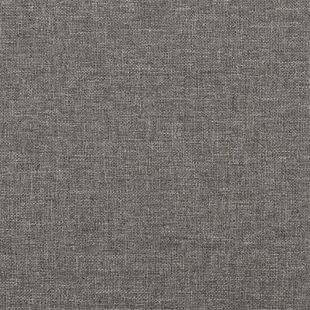 Sessel mit Hocker Dunkelgrau 60 cm Stoff