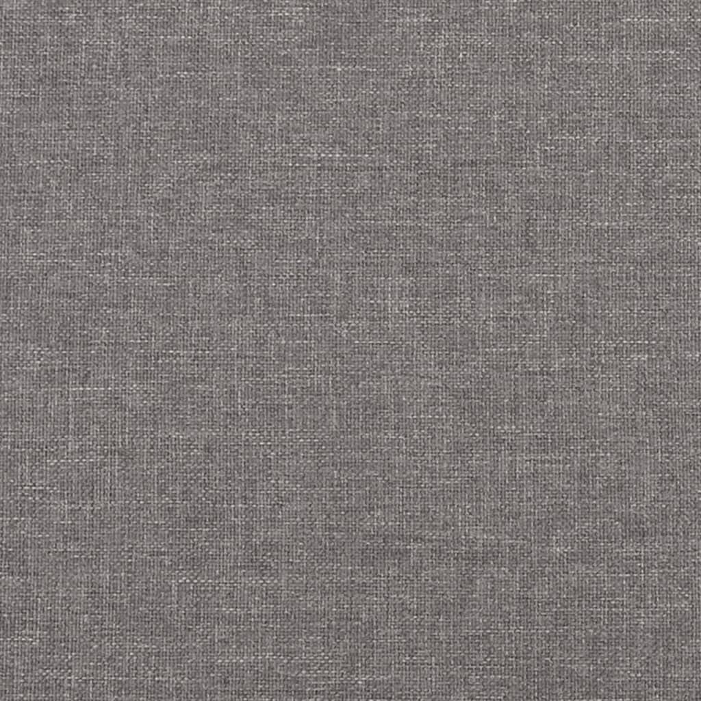 Sessel mit Hocker Hellgrau 60 cm Stoff