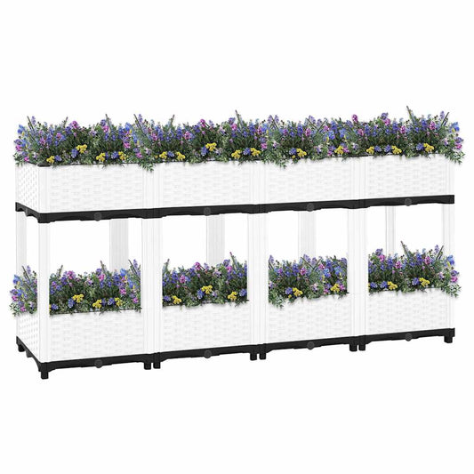 Hochbeet 160x40x71 cm Polypropylen