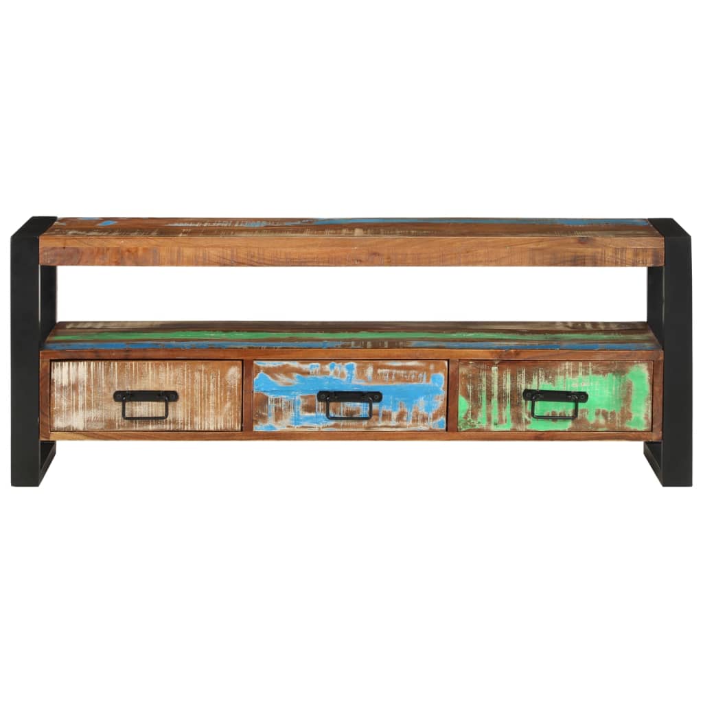 TV-Schrank 120x30x45 cm Altholz Massiv