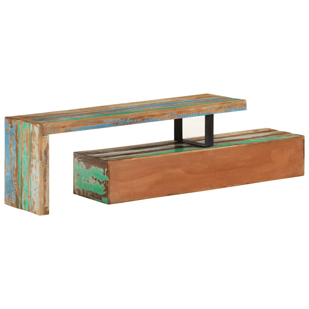 TV-Ständer (118-200) x 30 x 40 cm Massivholz Altholz