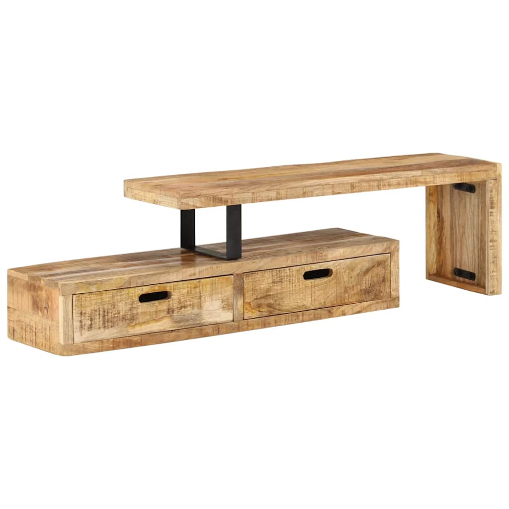 TV-Ständer (118–200) x 30 x 40 cm Massivholz Mango