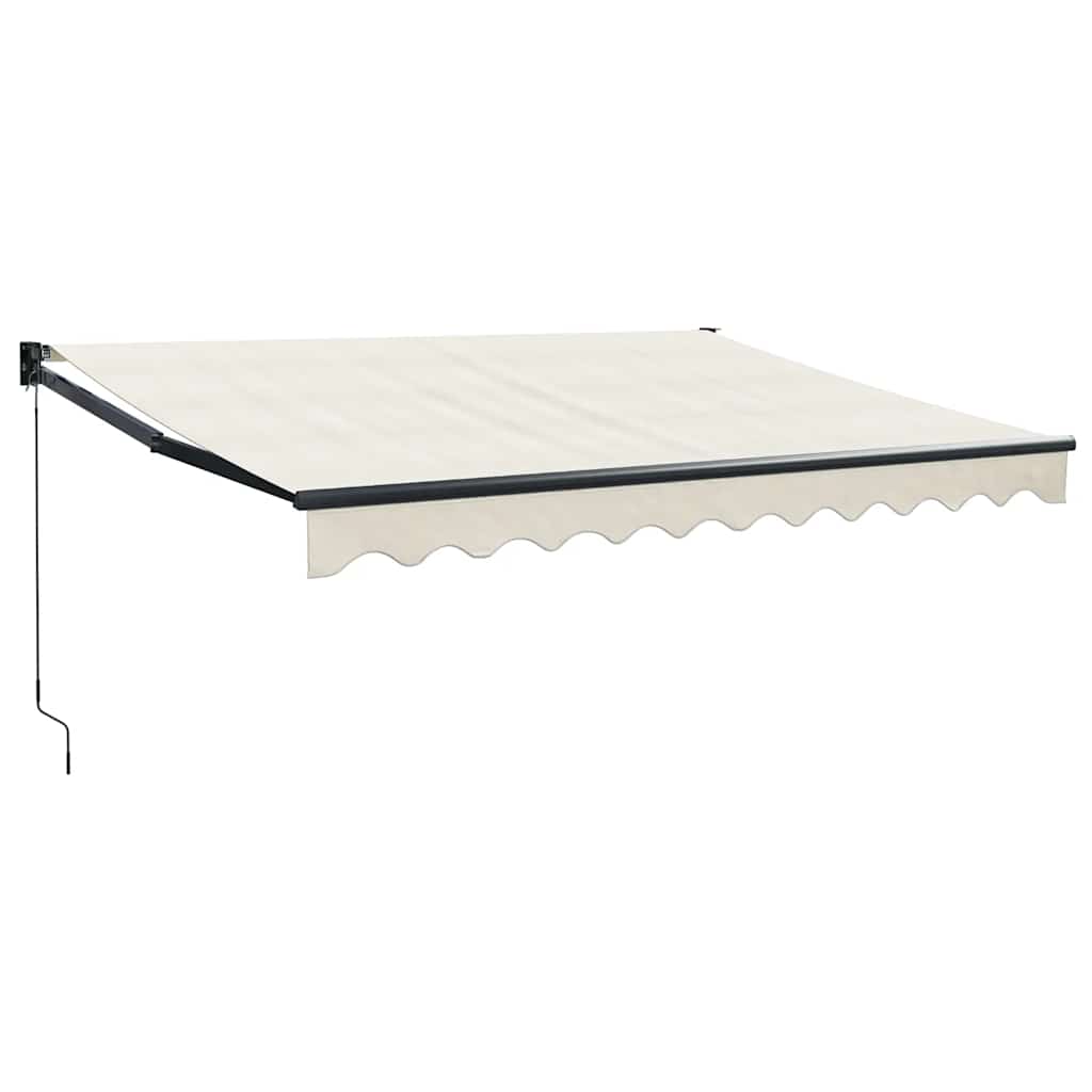 Markise Einziehbar Creme 3x2,5 m Stoff und Aluminium