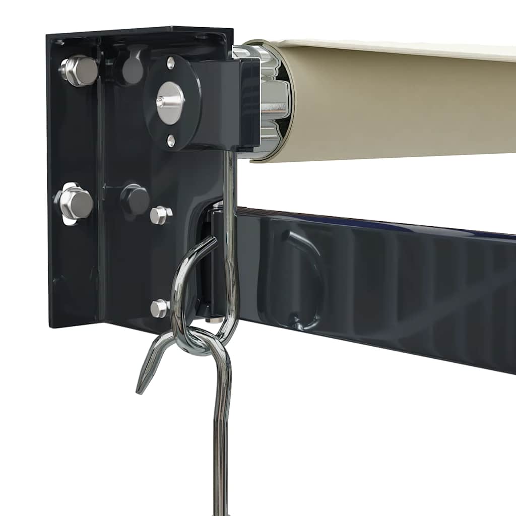 Markise Einziehbar Creme 4x3 m Stoff und Aluminium