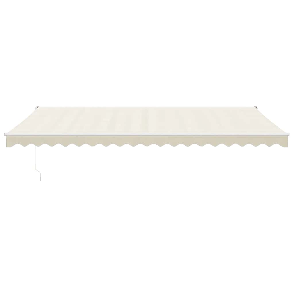 Elektrische Markise mit Kurbel Creme 5x3 m