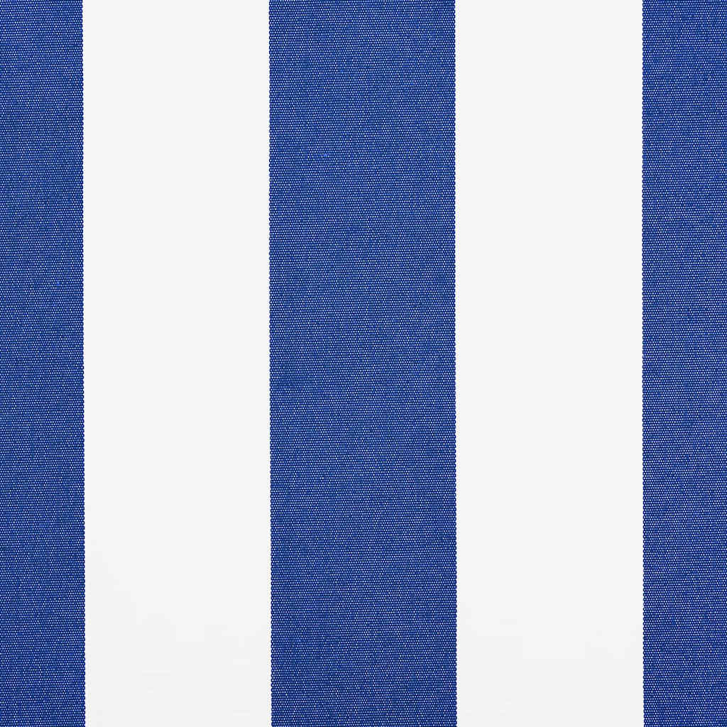 Markise Einziehbar Blau und Weiß 4x3 m Stoff und Aluminium
