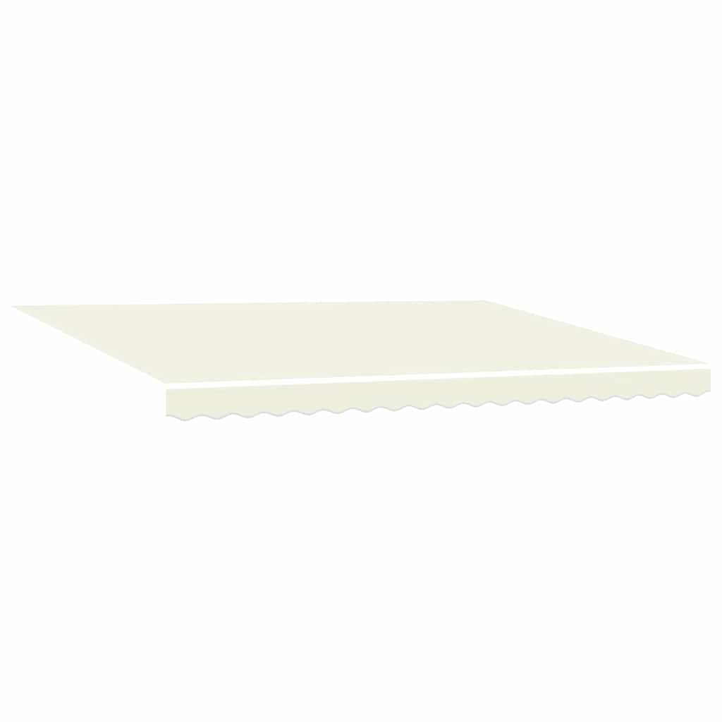 Markise Einziehbar Creme 4x3 m Stoff und Aluminium