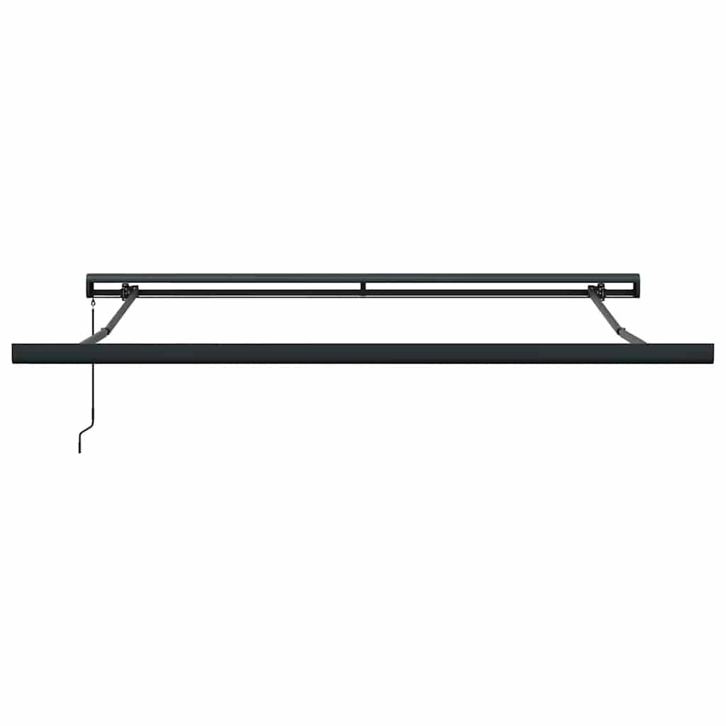 Markise Einziehbar Orange und Braun 3x2,5 m Stoff und Aluminium