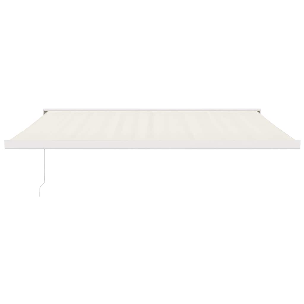 Markise Einziehbar Creme 4,5x3 m Stoff und Aluminium