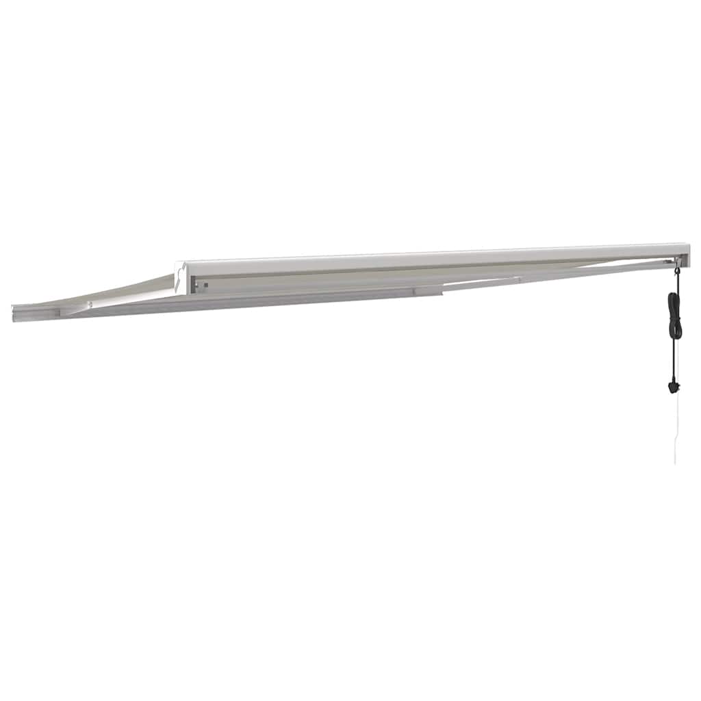 Markise Einziehbar Creme 4,5x3 m Stoff und Aluminium
