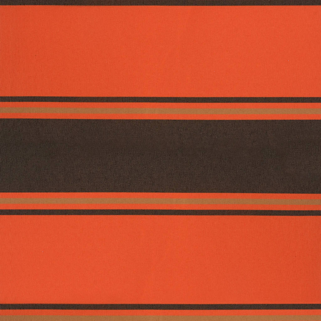 Markise Einziehbar Orange und Braun 4x3 m Stoff & Aluminium