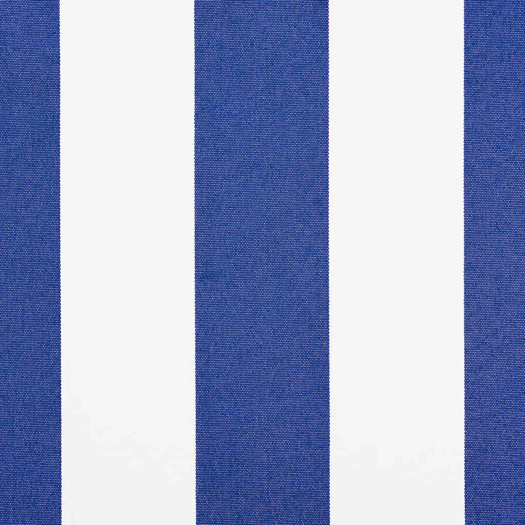 Markise Einziehbar Blau und Weiß 4x3 m Stoff und Aluminium