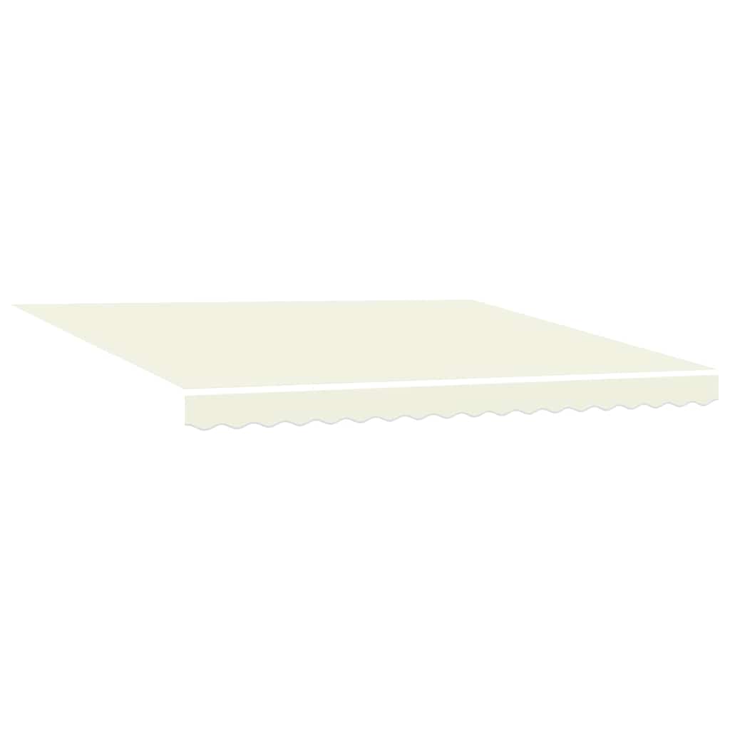 Markise Einziehbar Creme 4x3 m Stoff und Aluminium