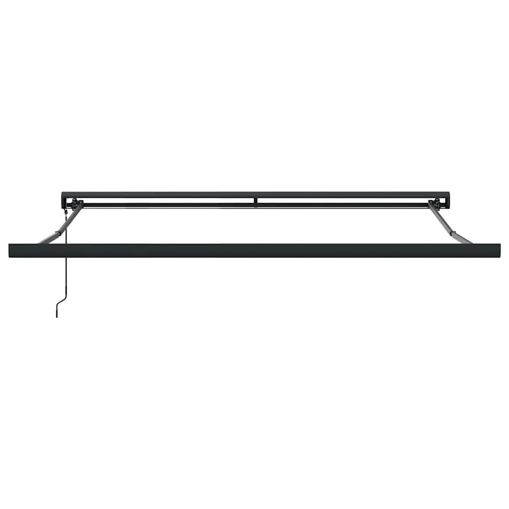 Markise Einziehbar Orange und Braun 3,5x2,5 m Stoff & Aluminium