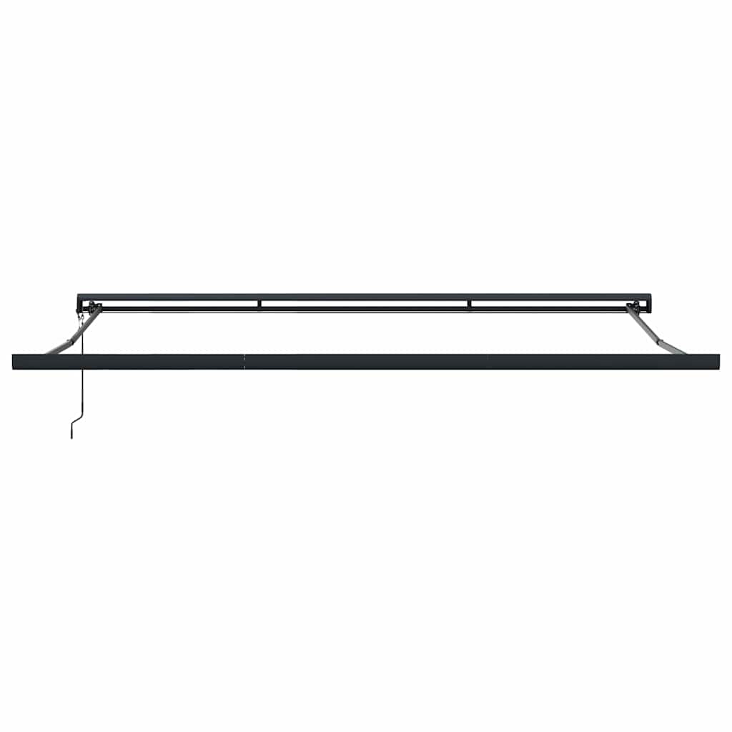 Markise Einziehbar Orange und Braun 4x3 m Stoff & Aluminium