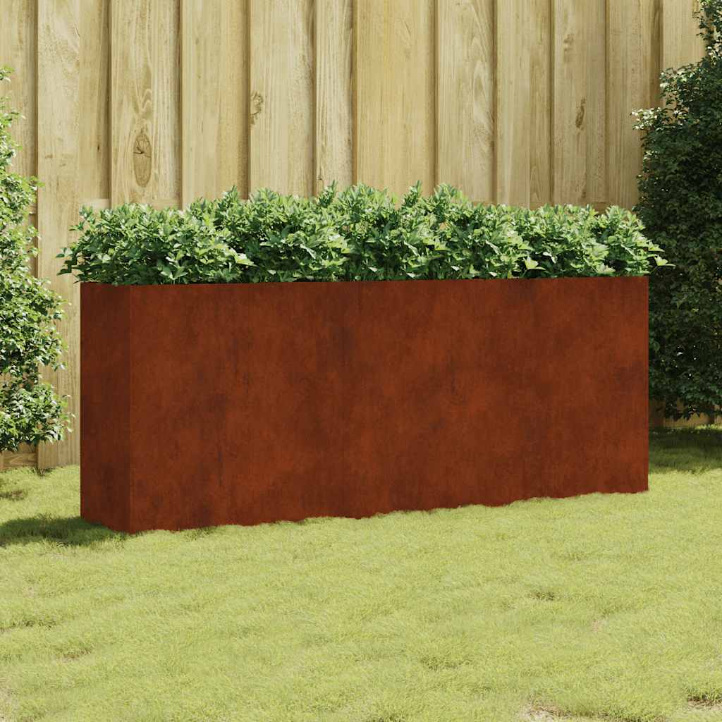 Hochbeet 200x40x80 cm Cortenstahl