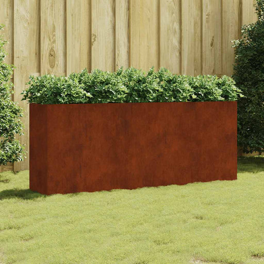 Hochbeet 200x40x80 cm Cortenstahl