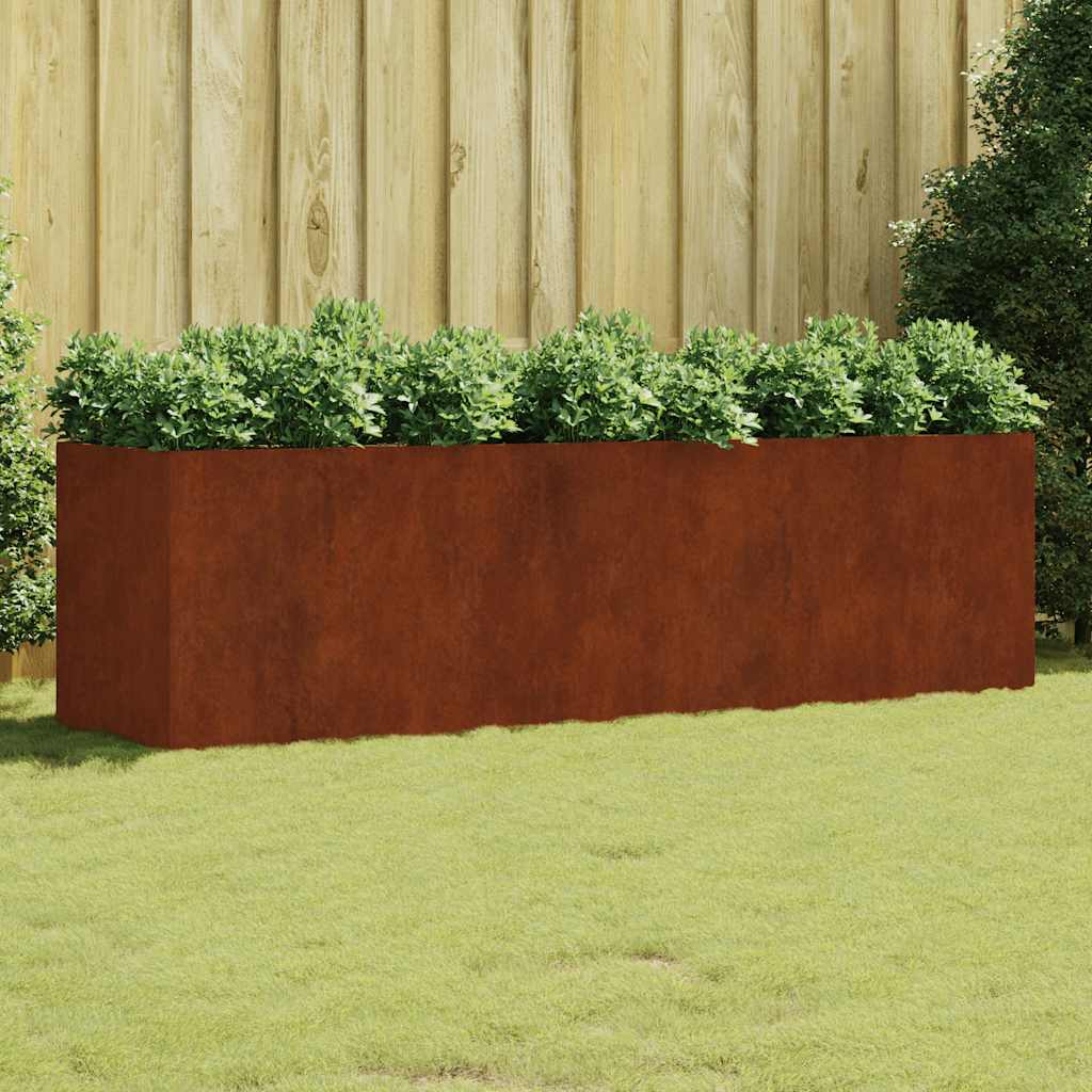 Hochbeet 280x80x80 cm Cortenstahl