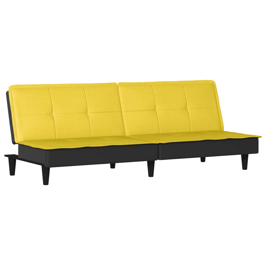 Schlafsofa Hellgelb Stoff