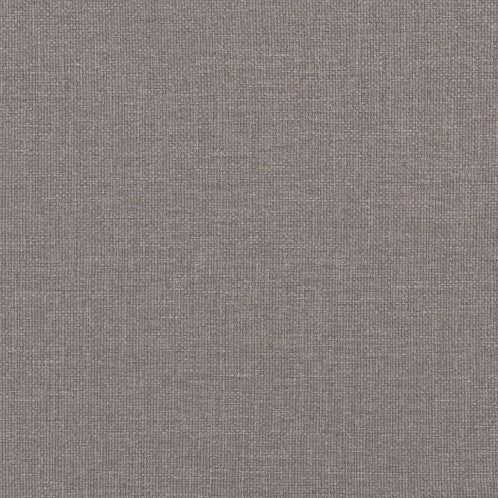 Schlafsofa mit Armlehnen Taupe Stoff