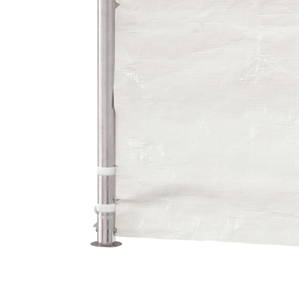 Pavillon mit Dach Weiß 5,88x2,23x3,75 m Polyethylen