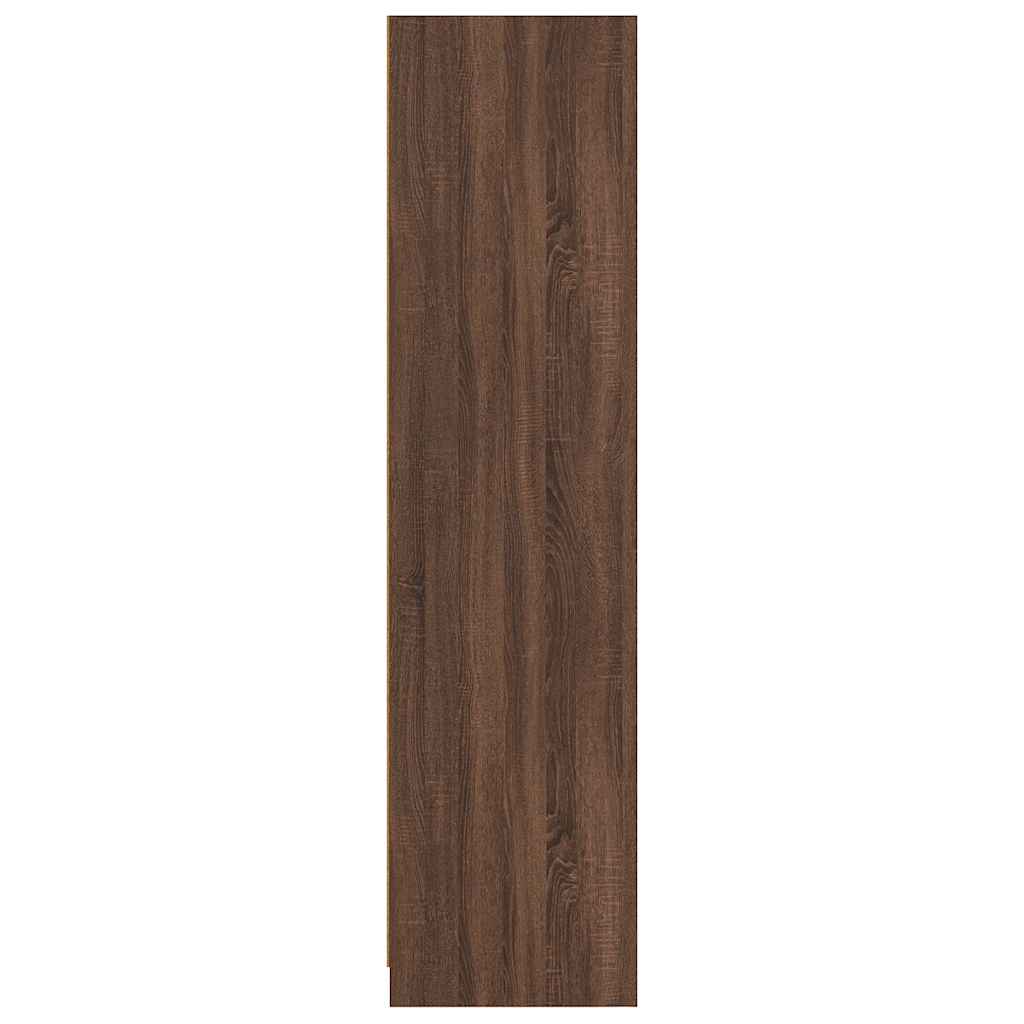Kleiderschrank Braun Eiche-Optik 100x50x200 cm Holzwerkstoff