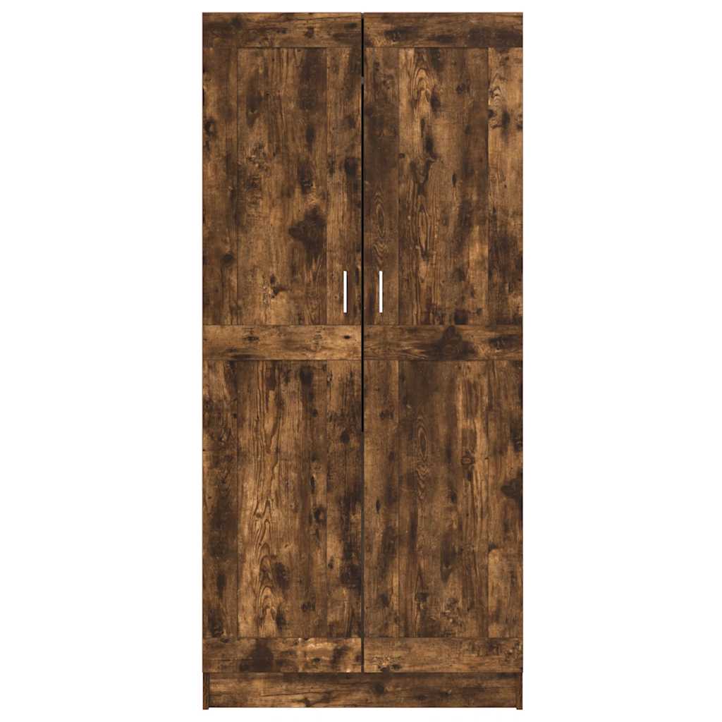 Kleiderschrank Räuchereiche 82,5x51,5x180 cm Holzwerkstoff