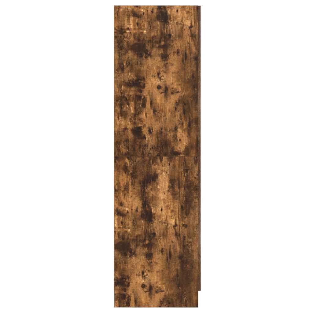 Kleiderschrank Räuchereiche 82,5x51,5x180 cm Holzwerkstoff