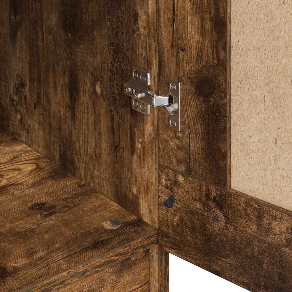 Kleiderschrank Räuchereiche 82,5x51,5x180 cm Holzwerkstoff