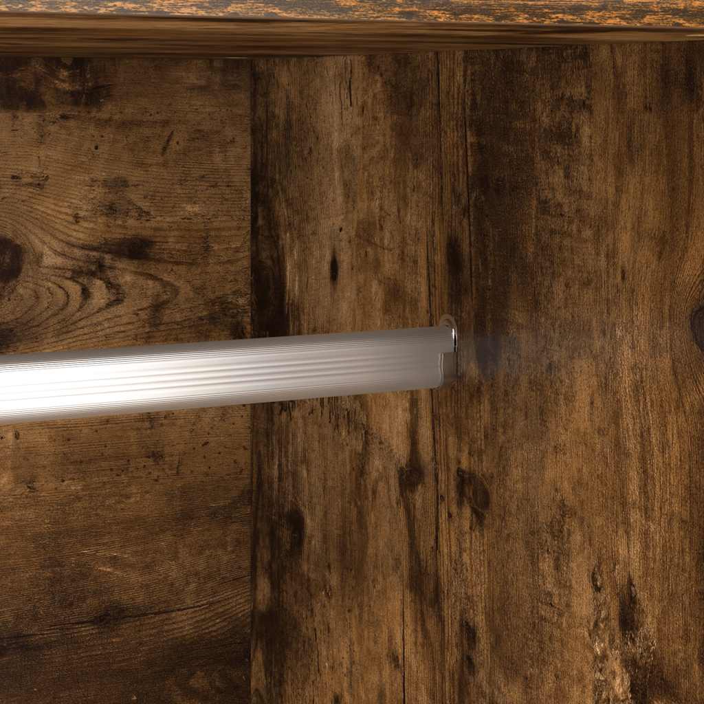 Kleiderschrank Räuchereiche 82,5x51,5x180 cm Holzwerkstoff