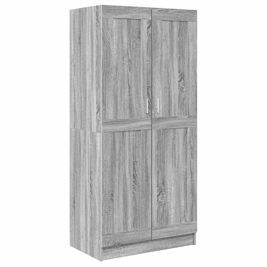 Kleiderschrank Grau Sonoma 82,5x51,5x180 cm Holzwerkstoff