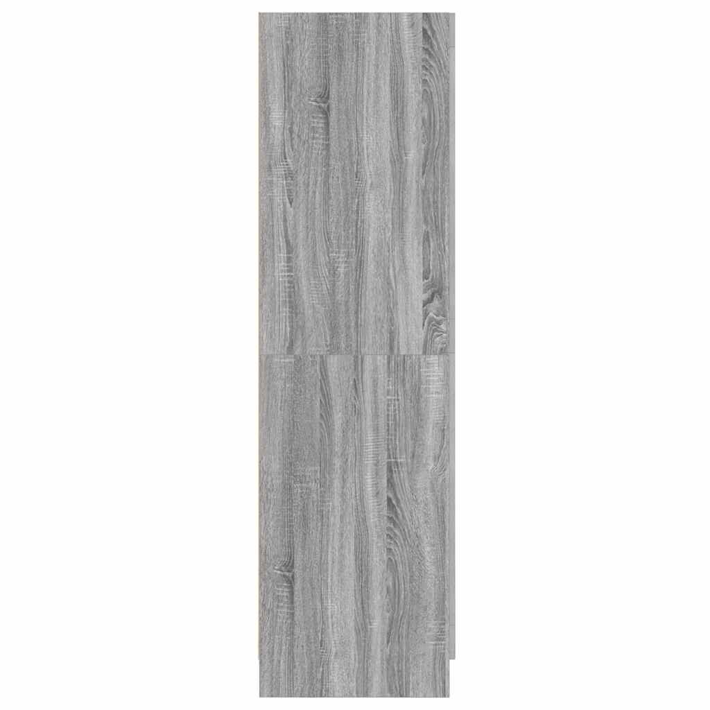 Kleiderschrank Grau Sonoma 82,5x51,5x180 cm Holzwerkstoff
