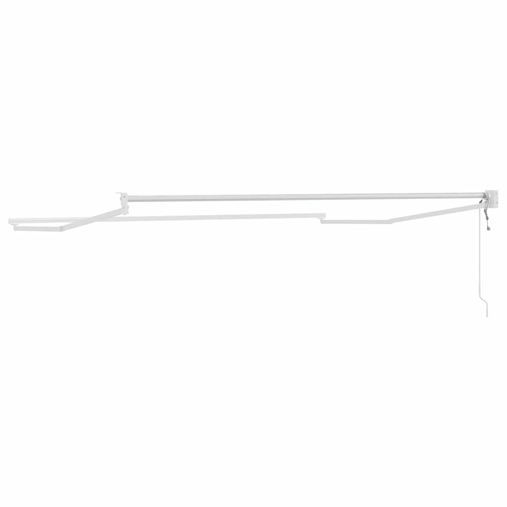 Ausziehbarer Sonnenschirmrahmen Weiß 300 x 250 cm Aluminium