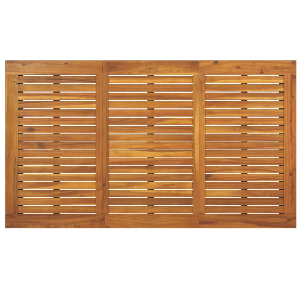 Gartentisch mit Beinen in U-Form 140×80×75 cm Massivholz Akazie