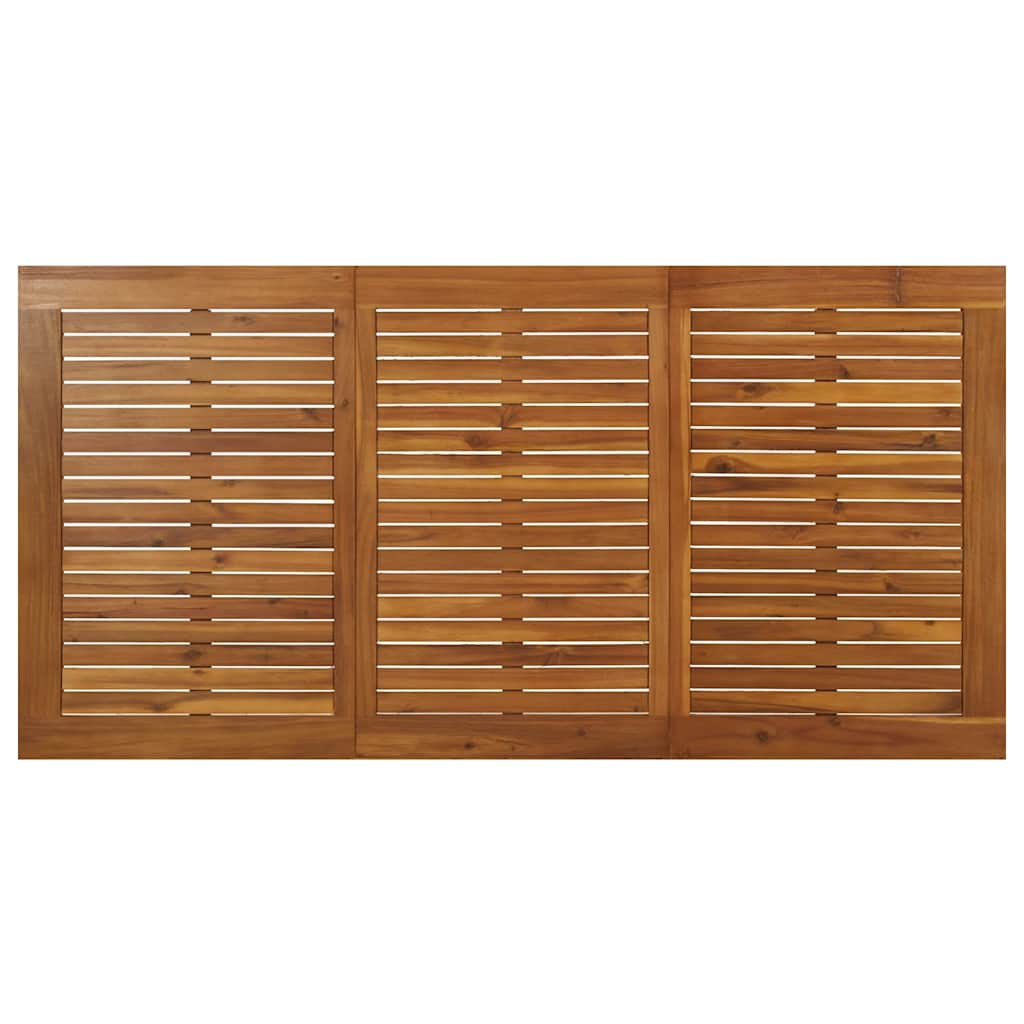 Gartentisch mit Haarnadel-Beinen 140×80×75 cm Massivholz Akazie