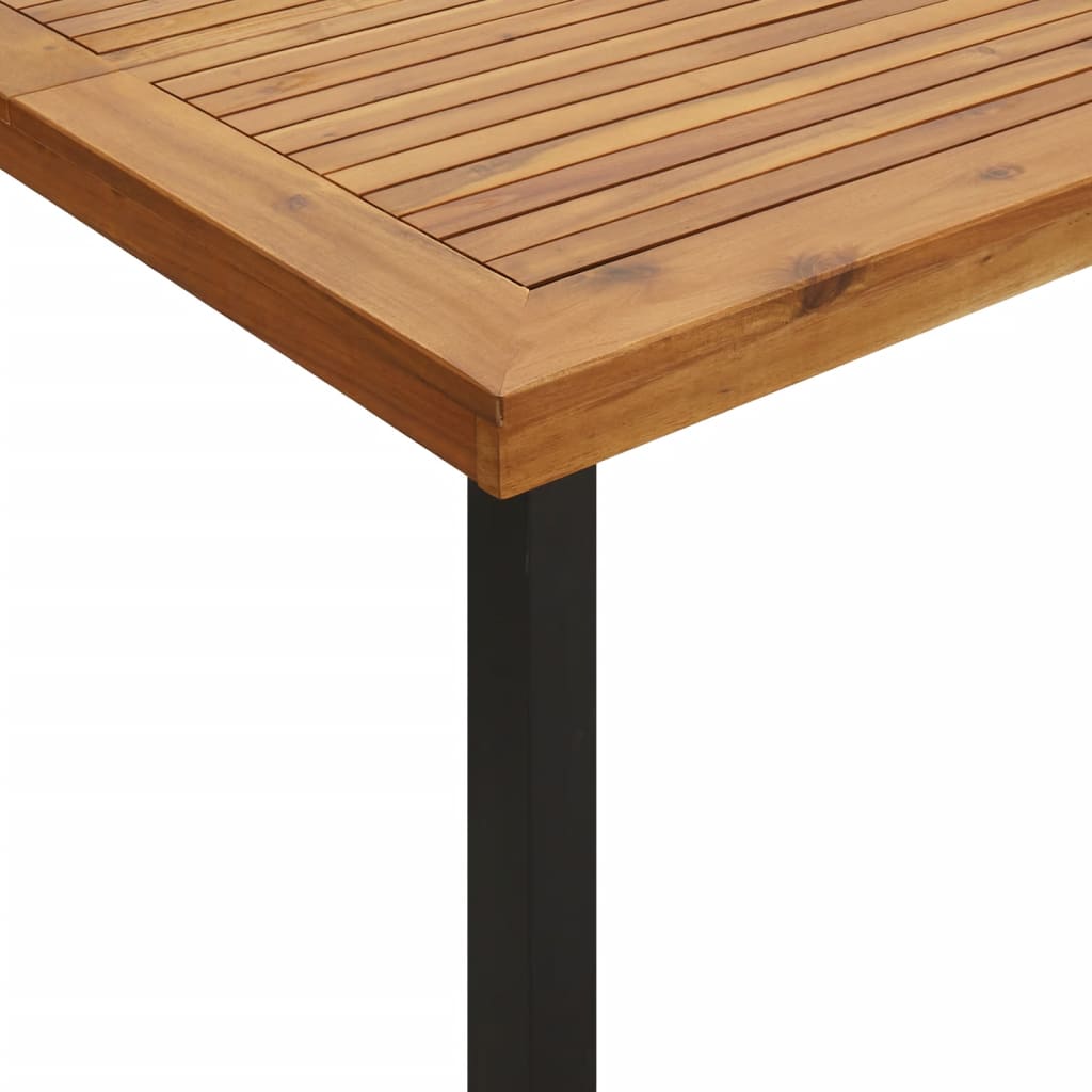 Gartentisch 200x100x75 cm Massivholz Akazie