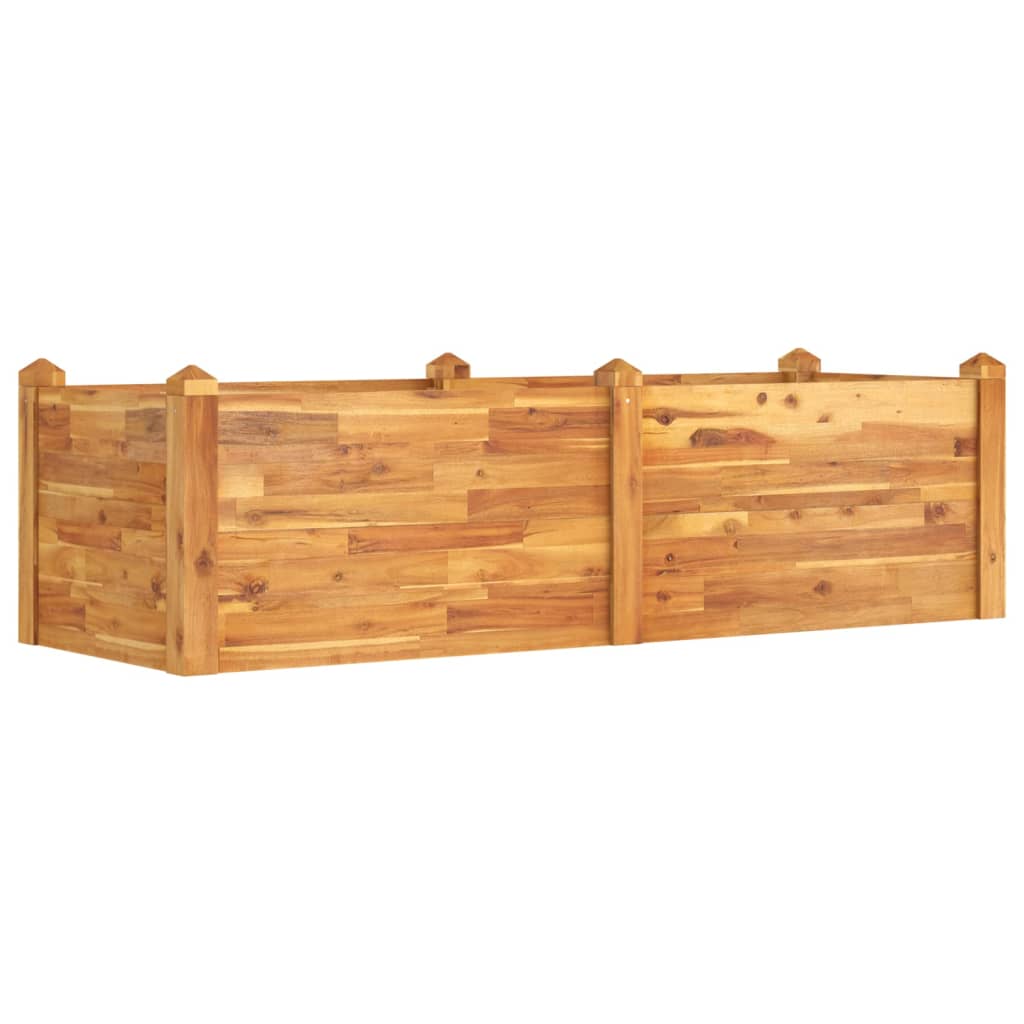 Hochbeet 160x60x44 cm Massivholz Akazie