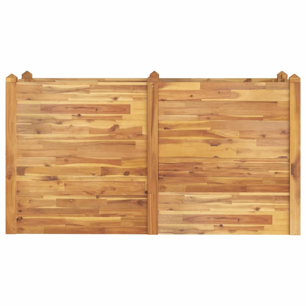 Hochbeet 160x60x84 cm Massivholz Akazie