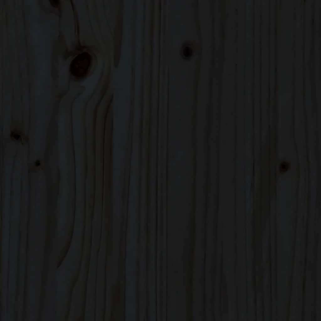 Ecksofa mit Kissen Schwarz Massivholz Kiefer