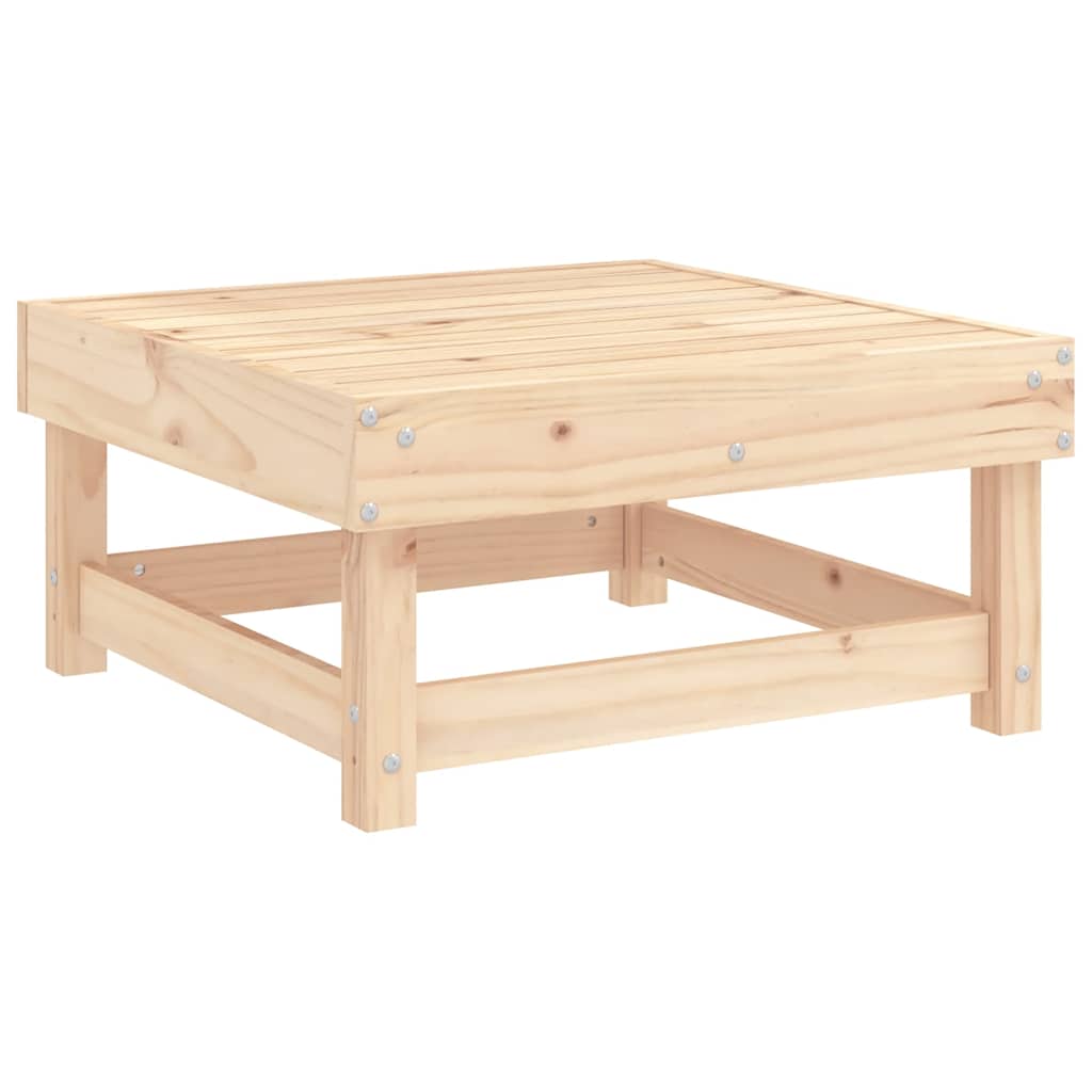 Gartenhocker mit Kissen 2 Stk. Massivholz Kiefer