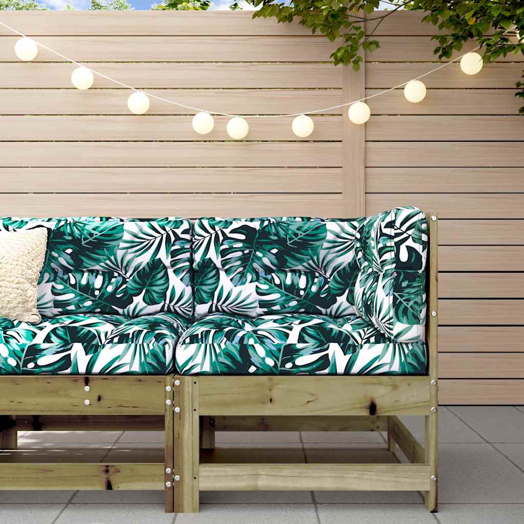 Ecksofa mit Kissen Kiefernholz Imprägniert