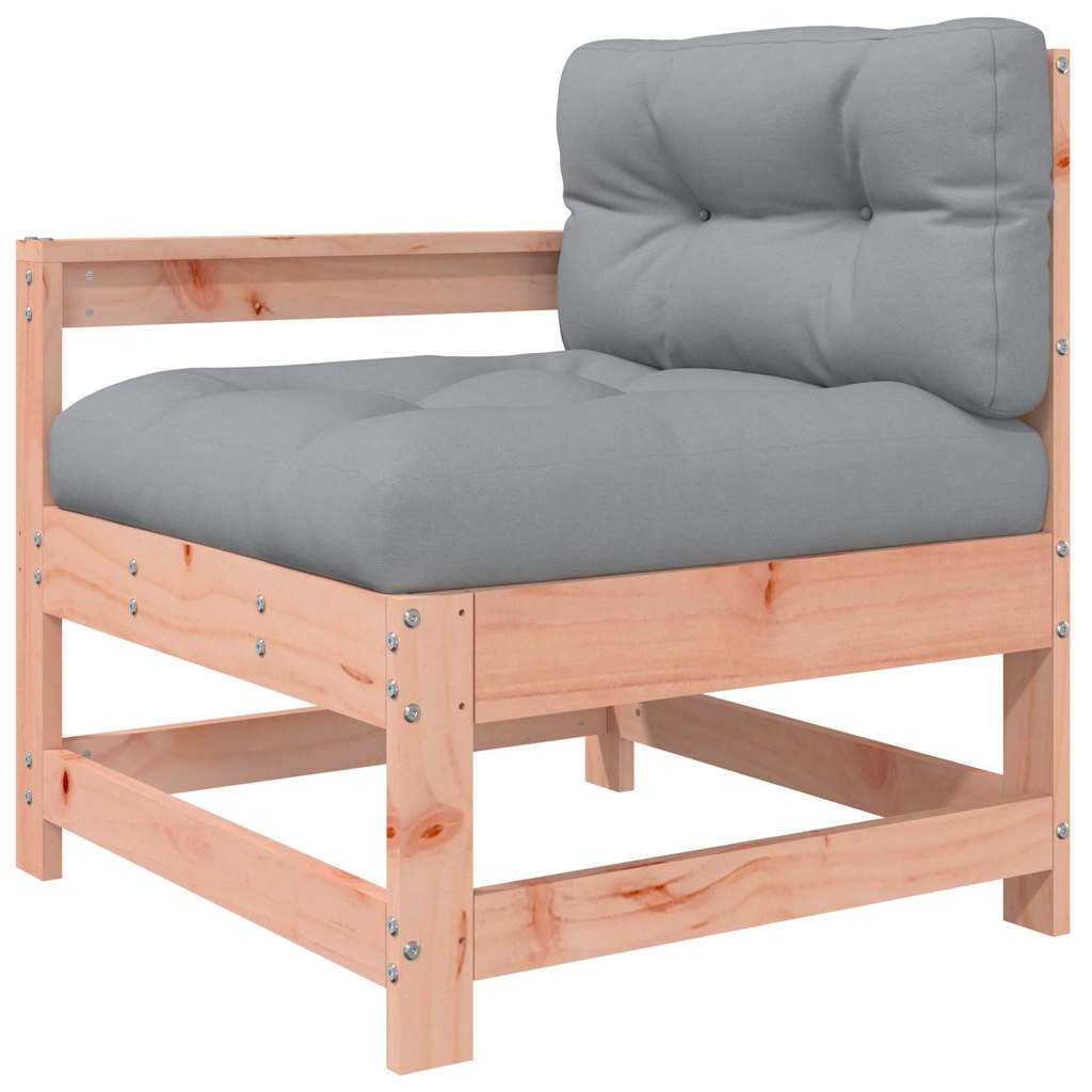 3-tlg. Garten-Lounge-Set mit Kissen Massivholz Douglasie