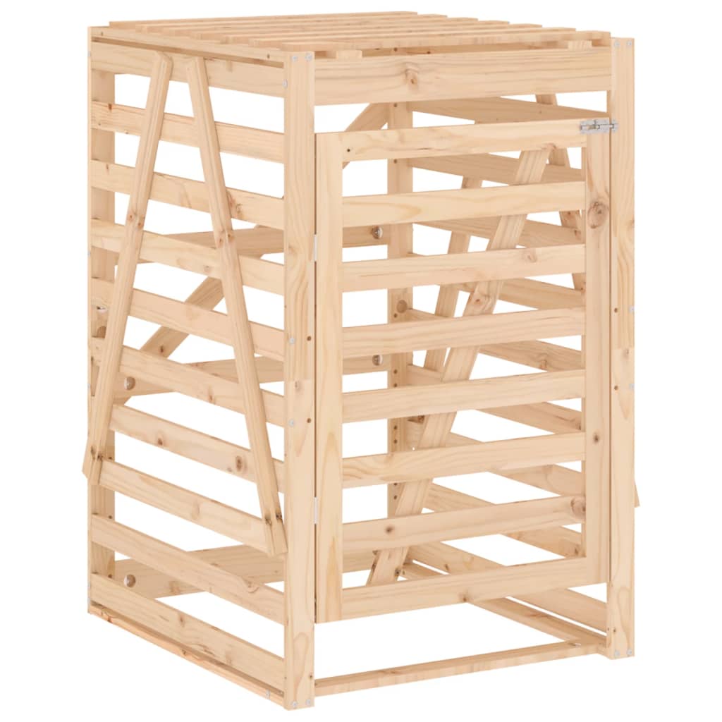 Mülltonnenbox für 3 Tonnen Massivholz Kiefer