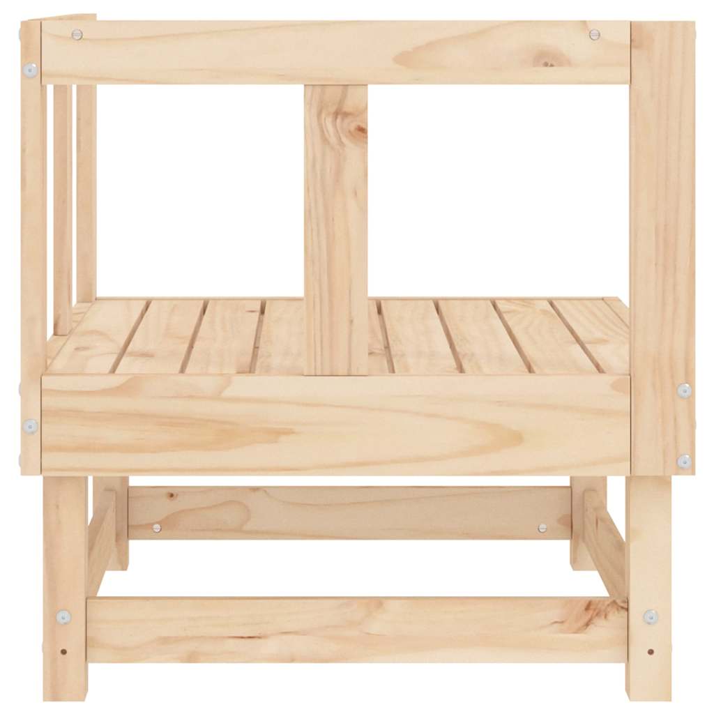Garten-Ecksofas 2 Stk. Massivholz Kiefer