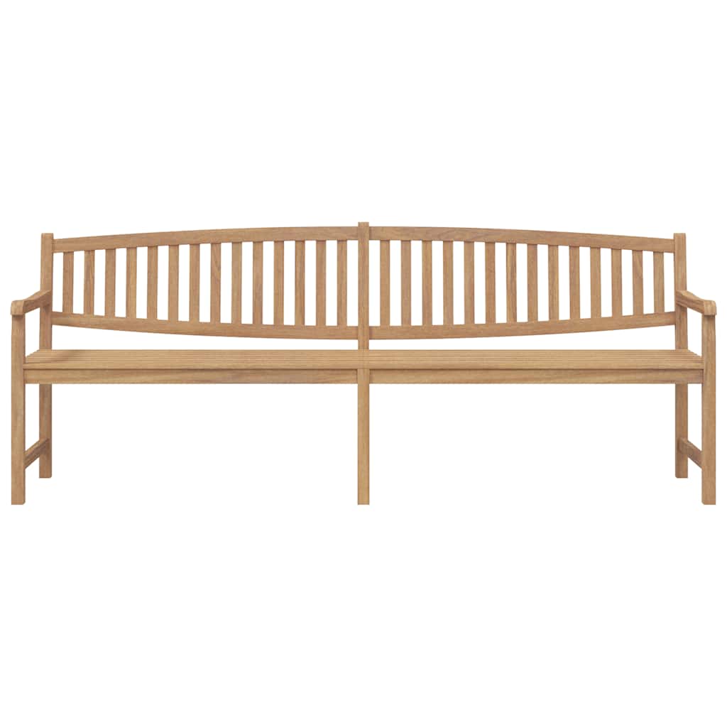 Gartenbank 228x59,5x90 cm Massivholz Teak