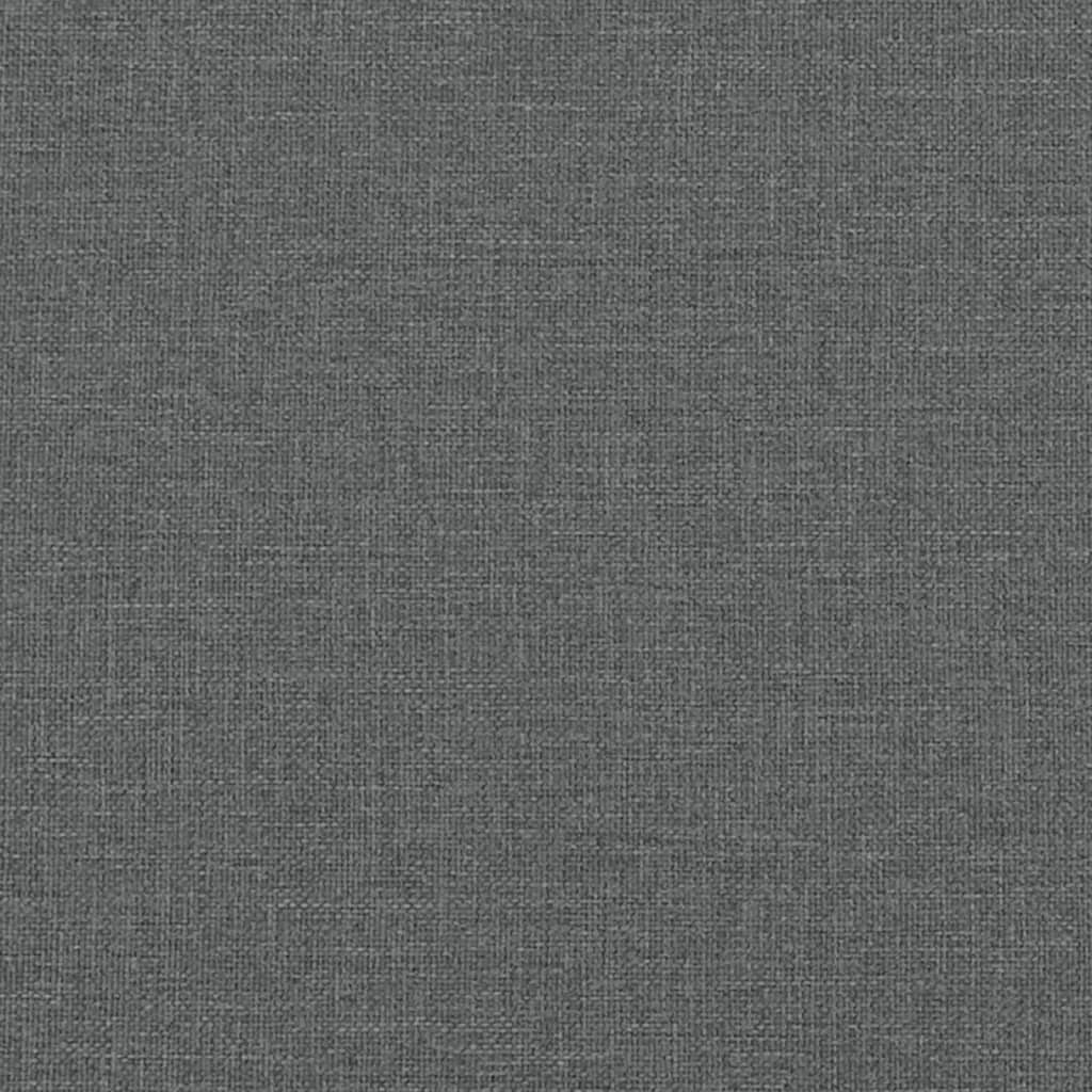 Schlafsofa in L-Form Dunkelgrau 279x140x70 cm Stoff